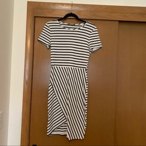 Form-Fitting Striped Dress